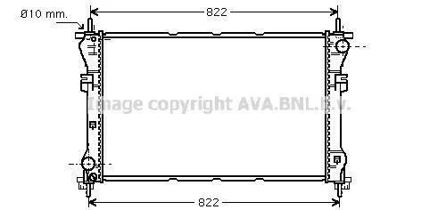 Радиатор охлаждения двигателя AVA COOLING FD2318 (фото 1)