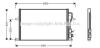 Радиатор кондиционера (Конденсатор) AVA COOLING FD5259 (фото 1)