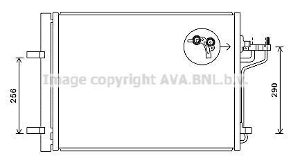 Радиатор кондиционера (Конденсатор) AVA COOLING FD5488D