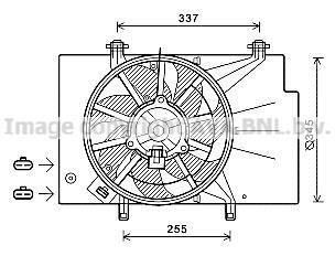 Вентилятор радиатора охлаждения AVA COOLING FD7557