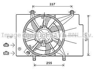 Вентилятор радиатора охлаждения AVA COOLING FD7559