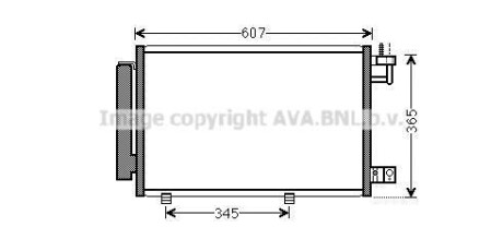 Радиатор кондиционера (Конденсатор) AVA COOLING FDA5439D