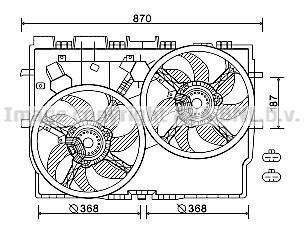 Вентилятор радиатора охлаждения AVA COOLING FT7584