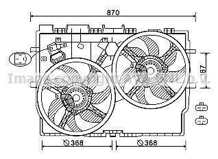 Вентилятор радиатора охлаждения AVA COOLING FT7585