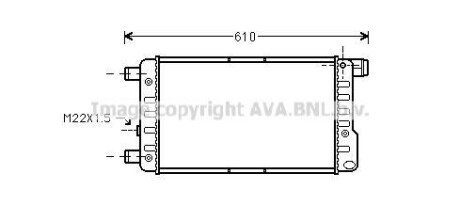 Радиатор охлаждения двигателя AVA COOLING FTA2115