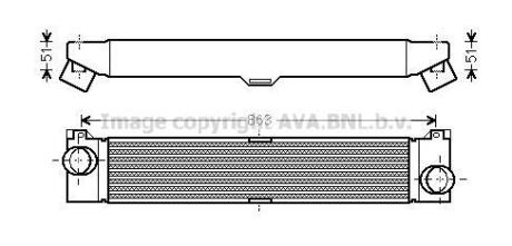 Интеркулер AVA COOLING FTA4360
