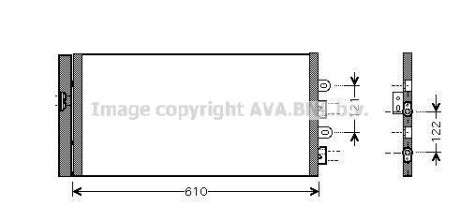 Радиатор кондиционера (Конденсатор) AVA COOLING FTA5298D