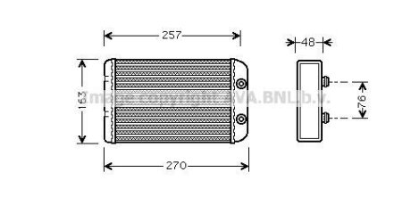 Теплообмінник система опалення салону AVA COOLING FTA6254