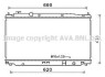 Радиатор охлаждения двигателя AVA COOLING HD2253 (фото 1)