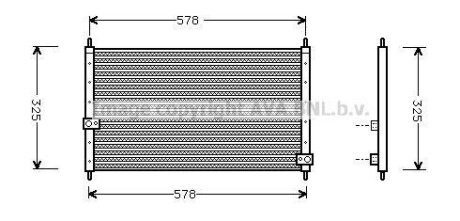 Радиатор кондиционера (Конденсатор) AVA COOLING HD5062