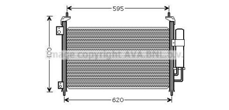 Радиатор кондиционера (Конденсатор) AVA COOLING HD5213D