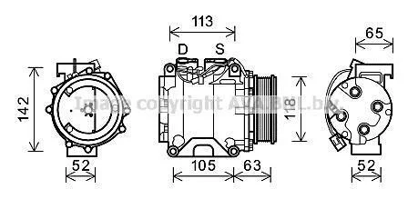 Компресор кондицiонера CLEVER FIT AVA COOLING HDAK238 (фото 1)