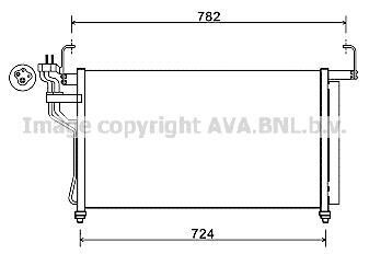 Радиатор кондиционера (Конденсатор) AVA COOLING HY5315D