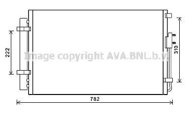 Фото радиатор кодиционера AVA COOLING HY5344D Радиатор кодиционера AVA COOLING HY5344D
