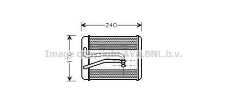 Радиатор отопителя салона AVA COOLING HY6119