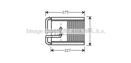 Радиатор отопителя салона AVA COOLING HY6168