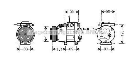 Компрессор кондиционера AVA COOLING HYAK237