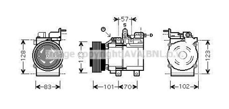 Компрессор кондиционера AVA COOLING HYK209
