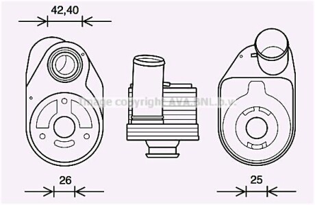 Радиатор масляный AVA COOLING IV3136