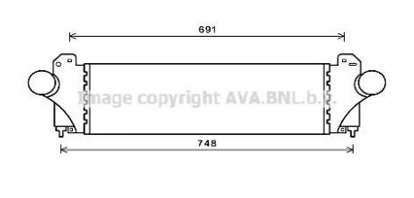 Интеркулер AVA COOLING IV4129