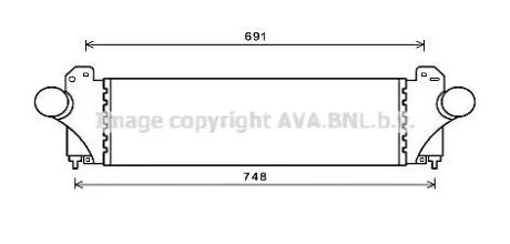 Интеркулер AVA COOLING IV4129