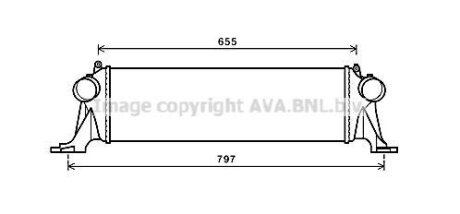 Интеркулер AVA COOLING IV4132