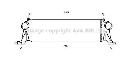 Интеркулер AVA COOLING IV4132