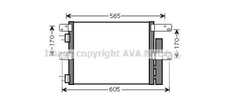 Радиатор кондиционера (Конденсатор) AVA COOLING IV5090D