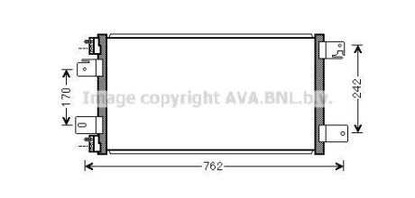Радиатор кондиционера (Конденсатор) AVA COOLING JE5074