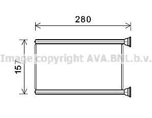 Радиатор отопителя салона AVA COOLING JEA6069