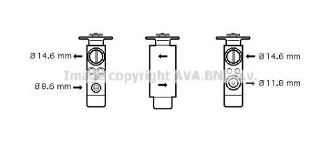 Клапан расширительный кондиционера AVA COOLING JR1046