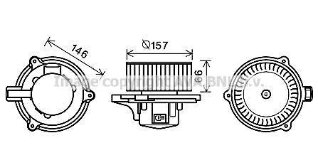 Вентилятор салону AVA COOLING KA8250