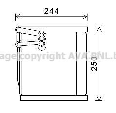 Испаритель кондиционера AVA COOLING KAV199