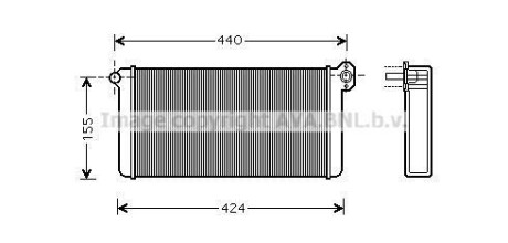 Радиатор отопителя салона AVA COOLING MEA6191