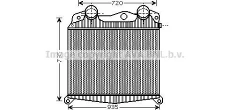 Интеркулер AVA COOLING MN4017