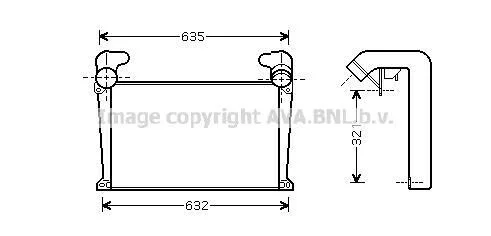 Интеркулер AVA COOLING MN4034 (фото 1)