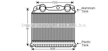 Интеркулер AVA COOLING MN4055