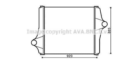 Интеркулер AVA COOLING MN4062