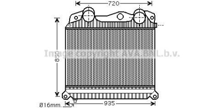 Интеркулер AVA COOLING MN4076