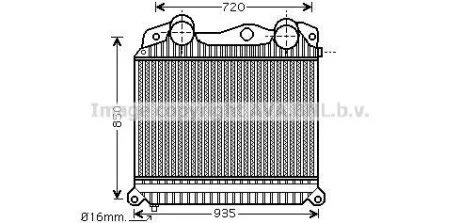 Интеркулер AVA COOLING MN4076