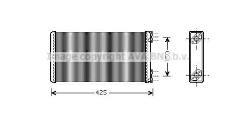 Радиатор отопителя салона AVA COOLING MN6028