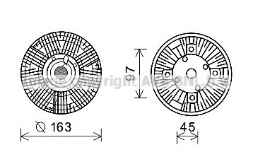 Вискомуфта в сборе AVA COOLING MNC073