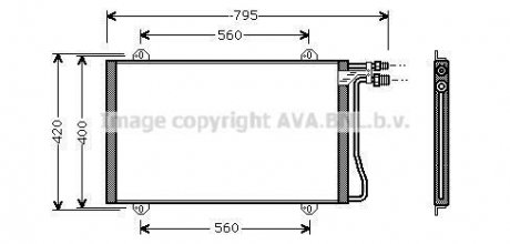 Радіатор кодиціонера AVA COOLING MS5219