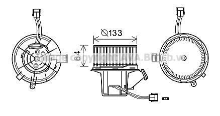 Двигатель вентиляции салона AVA COOLING MS8640