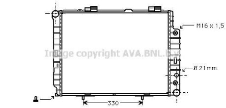 Радиатор охлаждения двигателя AVA COOLING MSA2283