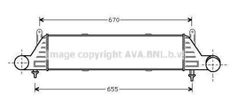 Интеркулер AVA COOLING MSA4260
