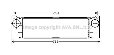 Интеркулер AVA COOLING MSA4370