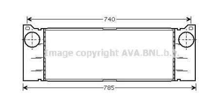Интеркулер AVA COOLING MSA4371