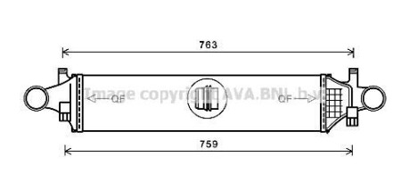 Интеркулер AVA COOLING MSA4658