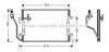 Радиатор кондиционера (Конденсатор) AVA COOLING MSA5330 (фото 1)